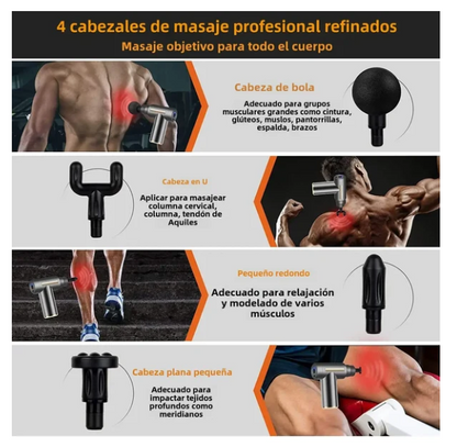 Pistola Masajeadora 4 en 1