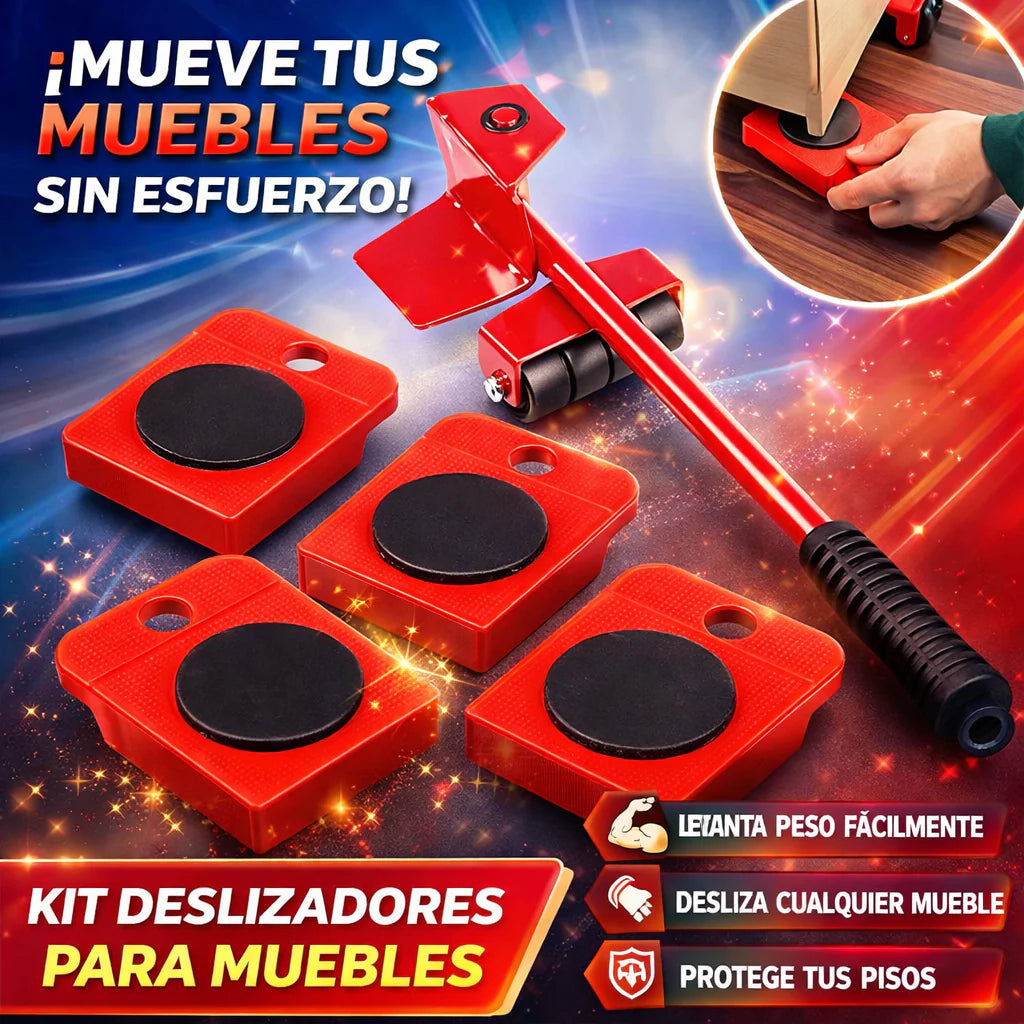 KIT LEVANTA MUEBLES 5 PIEZAS