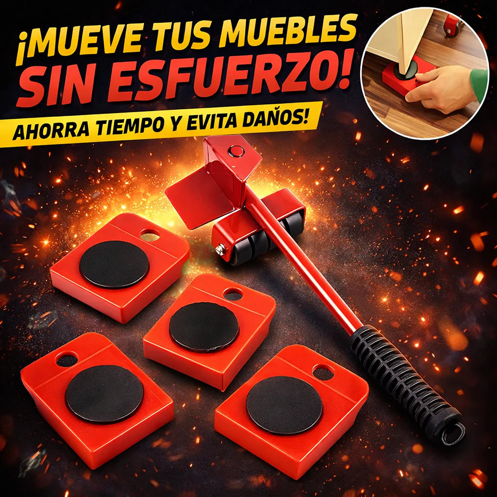 KIT LEVANTA MUEBLES 5 PIEZAS