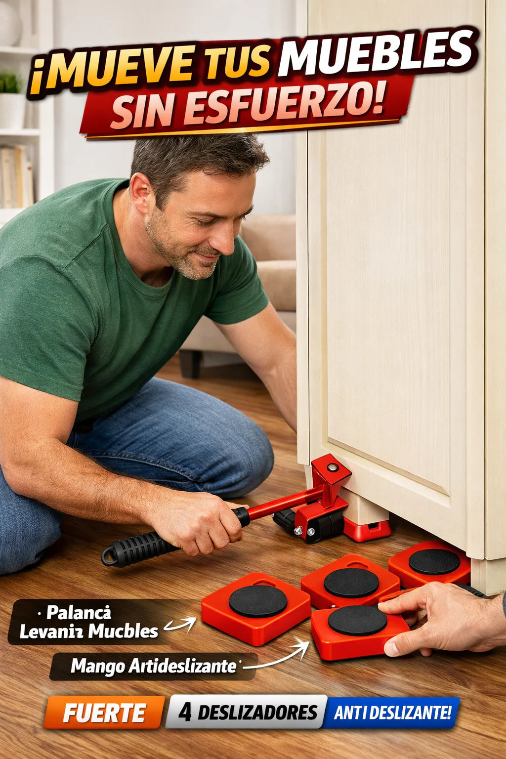 KIT LEVANTA MUEBLES 5 PIEZAS